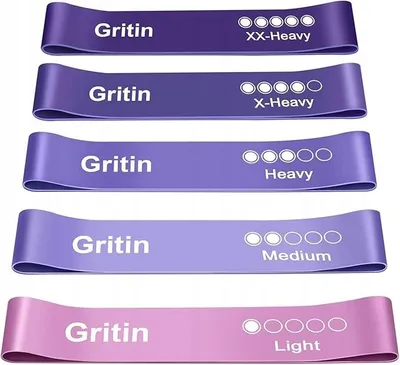 Produktbild von Gritin G3228 Fitness Widerstandsbänder 5er Set
