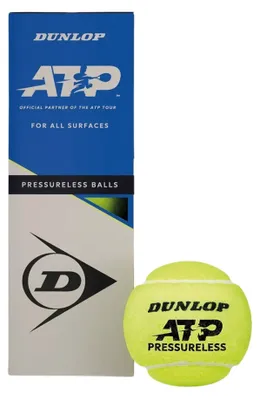 Produktbild von Dunlop ATP Drucklose Tennisbälle (3e-pack)