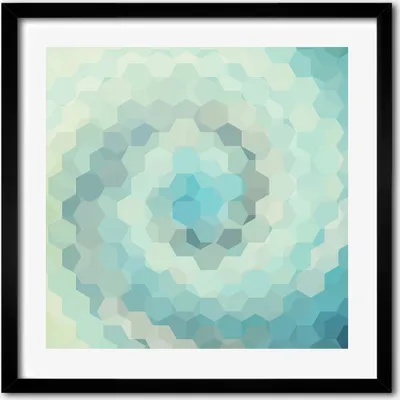 Produktbild von Bild - 50 cm x 50 cm - MDF - Rahmen, Wandkunst - Abstraktion Hintergrund