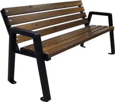 Obrázok produktu pre drevená lavica parková lavica záhradná lavica lavica na sedenie lavica záhradný nábytok; orech, 150 cm