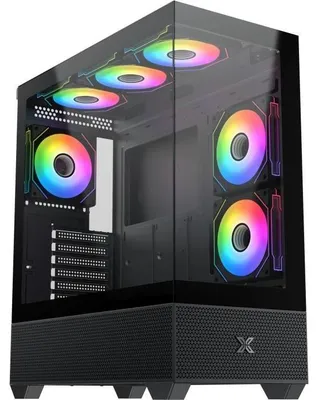 Immagine prodotto di Custodia per PC - XIGMATEK - Alphard - Midi Tower - E-ATX - Vetro temperato - ARGB - Nero