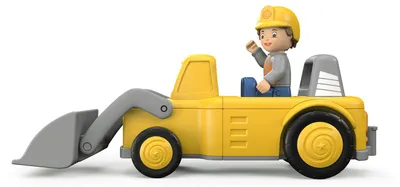 Produktbild von Toddys Spielzeug Bagger Luke Loady - Schwungradmotor - Baufahrzeug