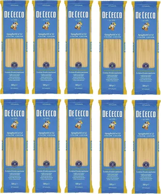 Produktbild von 10x Pasta De Cecco 100% Italienisch Spaghetti n. 12 Nudeln 500g