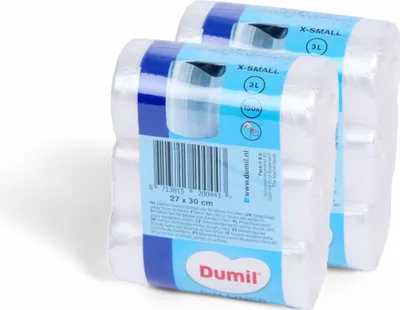 Image de Sacs poubelle Dumil 150 sacs de 3 litres - pack de 2