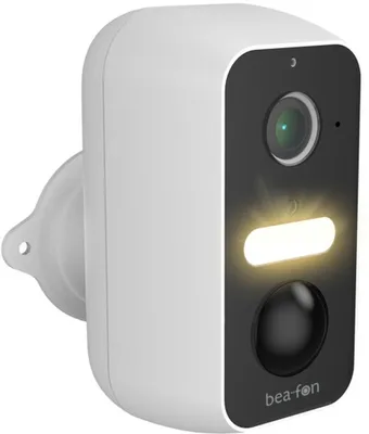 Produktbild von Beafon Safer 3L, IP-Sicherheitskamera, Draußen, Kabellos, Amazon Alexa & Google Assistant, Wand, Schwarz, Weiß