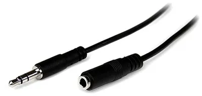 Image de StarTech.com 1m 3.5mm câble audio 3,5mm Noir