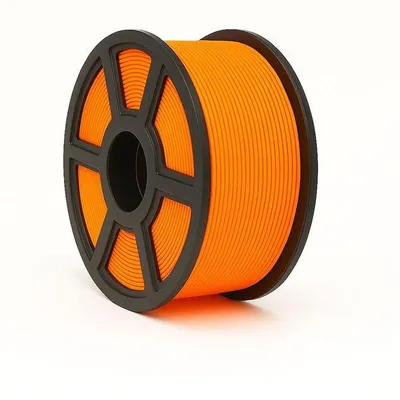 Produktbild von 1 kg PLA Filament – Neon Hellorange, 1,75 mm – präzise Druckqualität