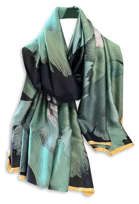 Produktbild von Omgoods – Elegantes Seidentuch mit Blumenmuster für Damen