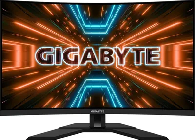 Zdjęcie produktu dla Monitor LCD Gigabyte M32UC, zakrzywiony, 80 cm (31,5"), 3840 x 2160 (UHD), 1 ms, VA, regulacja nachylenia/wysokości, HDMI, DisplayPort, USB, czarny