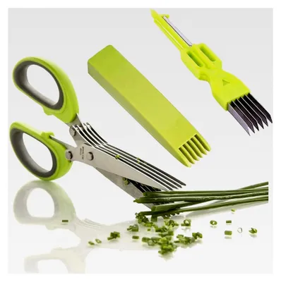 Produktbild von Küchenschere aus Edelstahl mit 5 Klingen für Kräuter