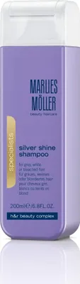 Zdjęcie produktu dla Marlies Möller Silver shine shampoo, 200 ml, Szampon, Profesjonalny, Unisex, Do wszystkich włosów, Szary