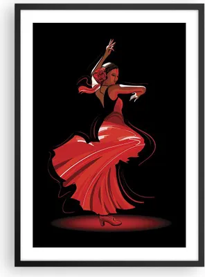 Produktbild von Gerahmtes Poster - Schwarzer Rahmen - Tanz Tänzer - 50x70 cm - Wand Bild - Wanddeko - Wandbilder - Kunstposter - Wandposter - Bilderrahmen - Bilder - Kunstdruck - Wandbild - P2BPA50x70-4121