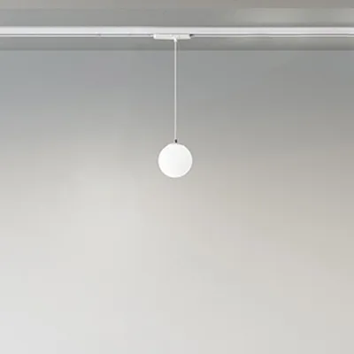 Immagine prodotto di Sospensione Moderna Binario Metallo Bianco Vetro Led 16W 3000K