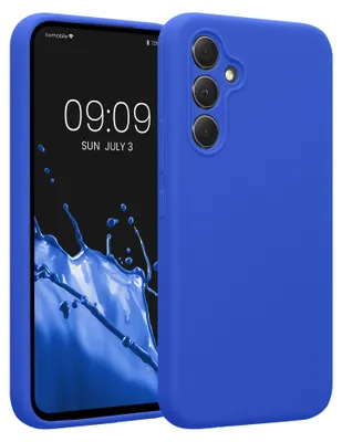 Produktbild von kwmobile Hülle kompatibel mit Samsung Galaxy A54 5G - Hülle Silikon gummiert - Handyhülle - Handy Case in Baltik Blau
