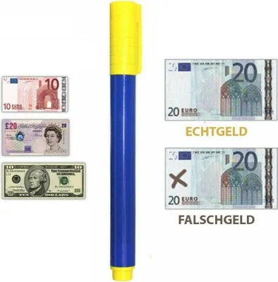 Produktbild von Geldprüfstift Geldprüfer Falschgeld Prüfstift Stift