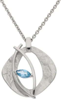 Produktbild von JuwelmaLux Anhänger 925/000 Silber mit Blautopas JL20-02-1095