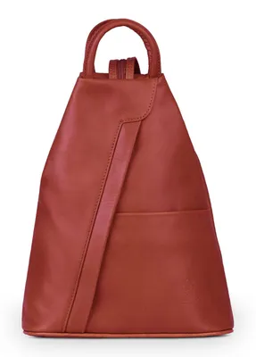 Produktbild von Vera Pelle Piramide Damen Leder Rucksack Rot