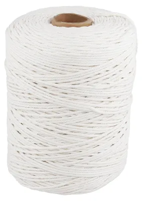 Makramee-Baumwollkordel 3 mm x 500 m weiß 4-fach gedreht