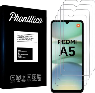 Obrázok produktu pre Tvrdené sklo pre Xiaomi Redmi A5 4G [4 ks] Ochranné sklo Fólia proti poškriabaniu odolná Phonillico®