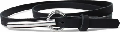 Produktbild von FRONHOFER schmaler Damengürtel 1,5 cm mit silberner schmaler Gürtelschnalle