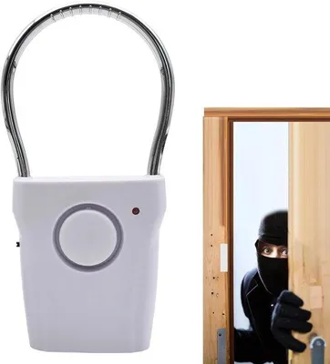 Productafbeelding van Deuralarm - Raamsensor Alarm - Diefstalpreventie Huis - 120 dB Geluid - 15 x 7.2 x 2.7 cm - Wit