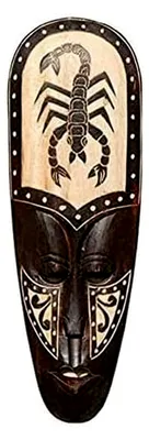 Produktbild von Skorpion Holz Wandmaske 50 cm - Afrikanische Tiermaske