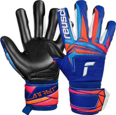 Produktbild von Reusch Torwarthandschuhe Attrakt Infinity Evolution NC mit atmungsaktiven Mesh-Einsätzen 4127 sharp blu/orng 7