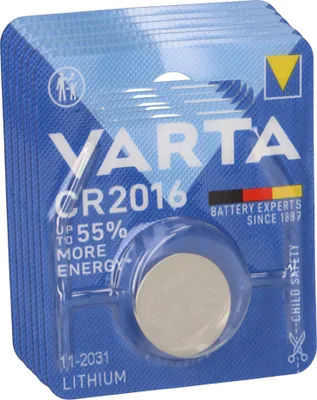 Image de 6x VARTA CR 2016 Pile bouton au lithium 3V dans 1 blister DL2016