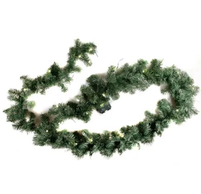 Produktbild von Künstliche Weihnachtsgirlande Weihnachtsdeko Lichterkette Tannengirlande 8,1m