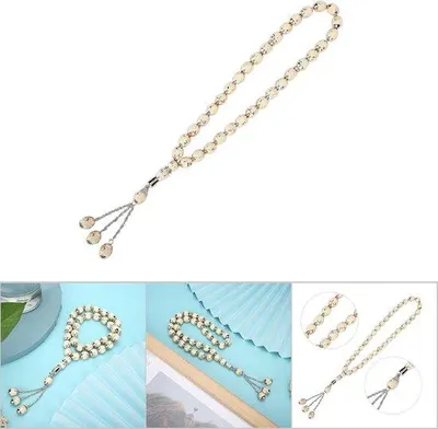 Produktbild von Islamische Gebetsperlen Armband Beige für Männer und Frauen