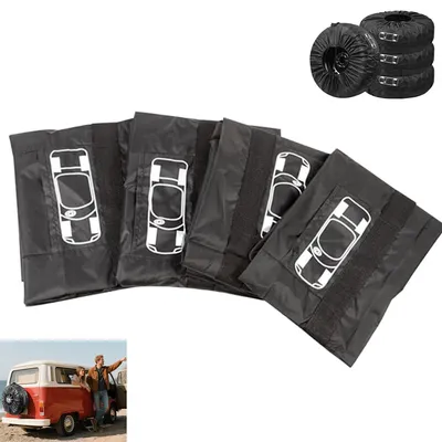 Produktbild von Reifentaschen-Set 19– 23 Zoll,4 Stück wasserdicht & staubdicht Reifentaschen,Ø 80 cm ,Reifenschutz für Reinigung, Transport & Lagerung