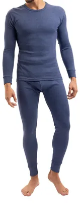 Produktbild von MT Herren Ski- & Thermowäsche Set - Lange Unterwäsche Weiche Innenseite - Blau L