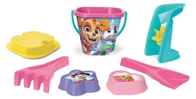 Produktbild von Sandeimerset PAW PATROL rosa 7 Teile