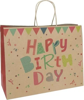 Produktbild von Geschenktasche - Happy Birthday - Größe M