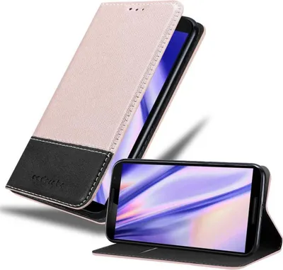 Produktbild von Cadorabo Hülle für Motorola Google NEXUS 6 Schutzhülle in Rosa SHandyhülle Book Case Etui Kunstleder