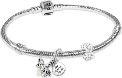Pandora 68633 Damenarmband Silber Geschenk-Set Glühwürmchen und Gänseblümchen 1