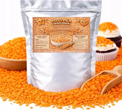 Immagine prodotto di Granella di wafer all'arancia - Decorazione per torte, dolci e cupcake Granella 200 g