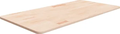 Produktbild von Waschtischplatte 100x50x1,5 cm Massivholz Unbehandelt