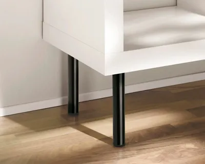 Produktbild von Tarrox Tischbein rund Ø 30 x 300 mm, schwarz