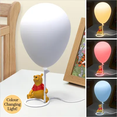 Immagine prodotto di Paladone Winnie The Pooh Balloon Light - Lampada con licenza ufficiale dell'orsetto Pooh per comodino, illuminazione d'atmosfera multicolore per la decorazione della camera dei bambini
