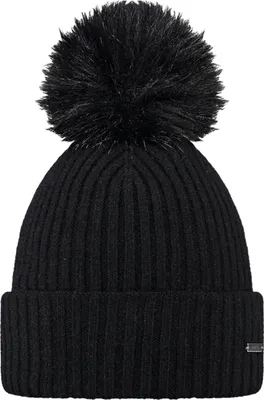 Produktbild von BARTS Kenzie Beanie Damen Mütze mit Bommel schwarz