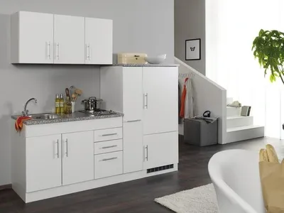Productafbeelding van Held Keukenunit met apparatuur, model Toronto, 210 cm, wit, mat, gedemonteerd. Artikelnummer: 783.1.6513