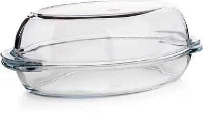 Obrázok produktu pre Oválny sklenený pekáč s vekom 2,8+1,8 l 34x19,6 cm