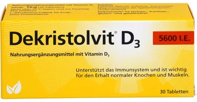 Produktbild von Dekristolvit D3 5600 I.E. Tabletten, 30 St. Tabletten