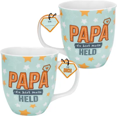Produktbild von GRUSS & CO Tasse Motiv "Papa  du bist mein Held"