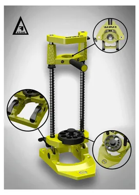 Productafbeelding van Zwenkbare boorstandaard voor slangenboren, 650 mm - 1404.650