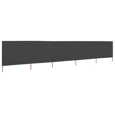 Immagine prodotto di vidaXL 5 pezzi tessuto frangivento 600 x 120 cm antracite