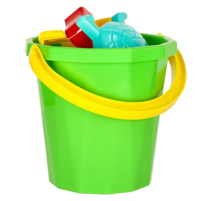 Image de DIPLO W-127 Moules pour jouets de bac à sable seau pelle râteau 9pc.