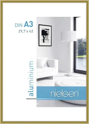 Zdjęcie produktu dla Rama Nielsen Alurahmen Classic, złota, format 29,7x42 cm