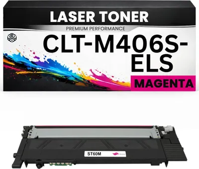 Produktbild von 2 x Toner CLT-M406S / ELS Magenta für Samsung CLTM 406S Premium Alternative CLP-366/368/360/365 CLX-3306/3306FN/3300/3305/3305FW C410W/460W